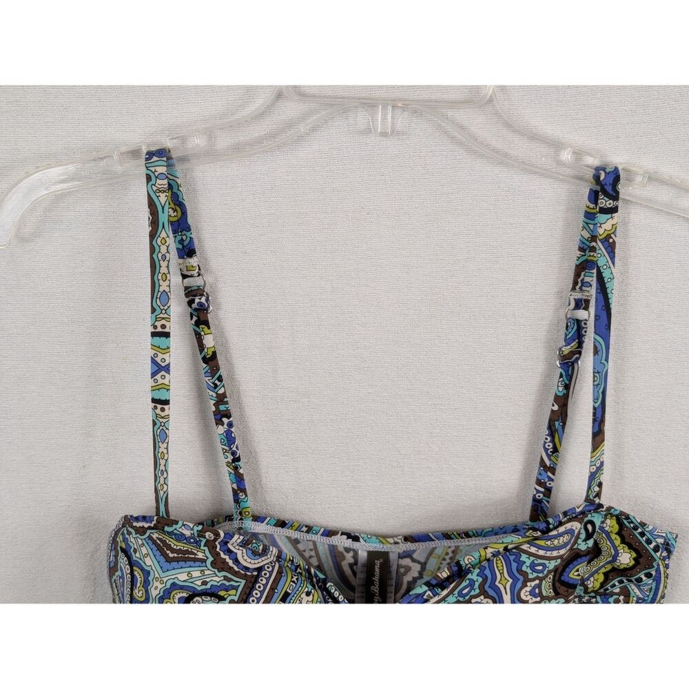 Tommy Bahama Paisley Print Tankini Swim Top Women's Size Medium - Picture 2 of 11
